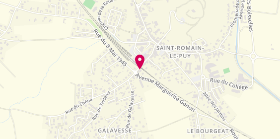 Plan de Auto Ecole Stop, 1 Rue de Terland, 42610 Saint-Romain-le-Puy