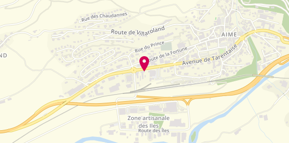 Plan de Axim Auto Ecole Aime, 540 avenue de la Tarentaise, 73210 Aime-la-Plagne