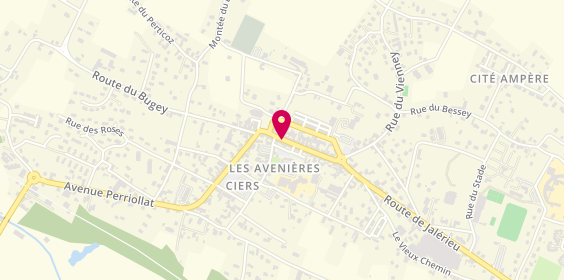Plan de Auto école des Avenières, 8 grande Rue de Ciers, 38630 Les Avenières-Veyrins-Thuellin