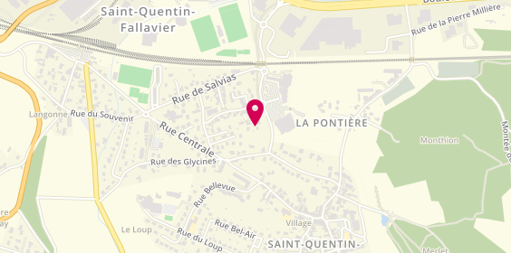Plan de ALLAOUA Abdelwaheb, Rue des Muguets, 38070 Saint-Quentin-Fallavier