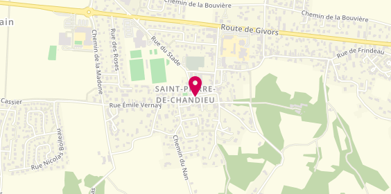 Plan de Lg Auto-école, 1 Rue Joseph Auguste Goudin, 69780 Saint-Pierre-de-Chandieu