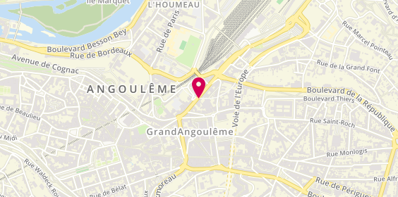 Plan de Auto-école ECF ANGOULEME - GAMBETTA, 165 avenue Gambetta, 16006 Angoulême