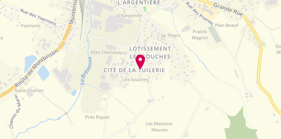 Plan de FOURNAND Joris, 30 Cité Tuilerie, 69610 Sainte-Foy-l'Argentière