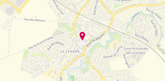 Plan de Auto-École le Cendre - C'Permis (anciennement Eco3), 2 place Grassion Fredot, 63670 Le Cendre
