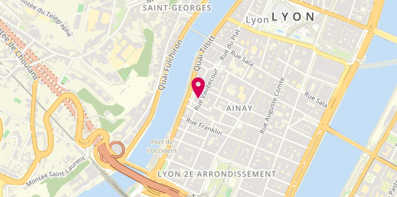 Plan de Auto-école CECA AINAY, 24 Rue Vaubecour, 69002 Lyon