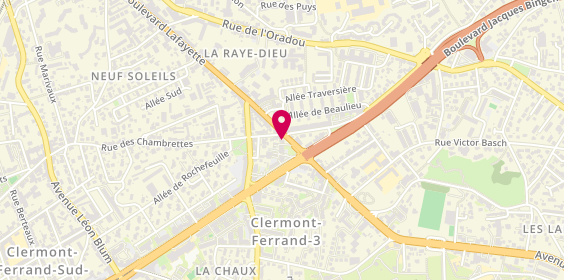 Plan de Centre de Conduite des Cézeaux, 158 Bis Boulevard Lafayette, 63000 Clermont-Ferrand