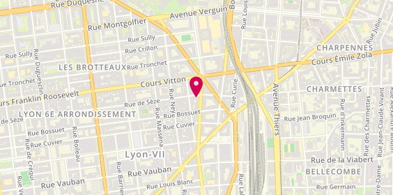 Plan de AUTO ECOLE Récamier Lyon, 14 Boulevard des Brotteaux, 69006 Lyon