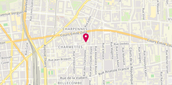 Plan de Auto Ecole des Charmettes, 35 Rue des Charmettes, 69100 Villeurbanne