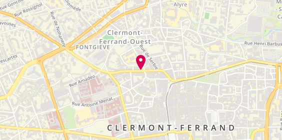 Plan de C.E.R, 34 Rue Fontgieve, 63000 Clermont-Ferrand