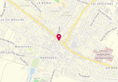 Plan de Auto Ecole Paul, 79 Rue Georges Clémenceau, 17320 Marennes-Hiers-Brouage
