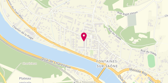 Plan de Alpha Plus auto-école à Fontaines sur Saône, 4 Rue Jules Ferry, 69270 Fontaines-sur-Saône