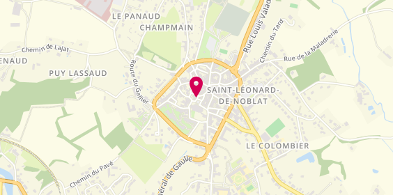Plan de Team 87, 5 place Gay Lussac, 87400 Saint-Léonard-de-Noblat