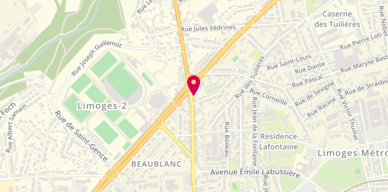 Plan de Espace Conduite, 68 Rue de Bellac, 87100 Limoges