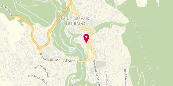 Plan de Auto Ecole des Arcades, 316 avenue du Mont d'Arbois, 74170 Saint-Gervais-les-Bains
