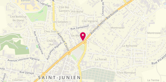 Plan de Auto Moto Ecole Ju'nien, 29 avenue Henri Barbusse, 87200 Saint-Junien
