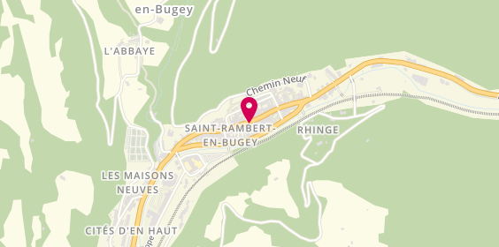 Plan de Auto-Ecole Rambertoise, 88 Rue Dr Temporal, 01230 Saint-Rambert-en-Bugey