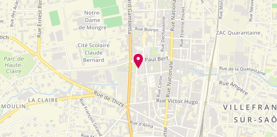 Plan de Auto école de la Mairie, 228 Rue de la Paix, 69400 Villefranche-sur-Saône