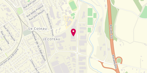 Plan de Auto Ecole Corgier, 6 Boulevard Charles de Gaulle, 42120 Le Coteau