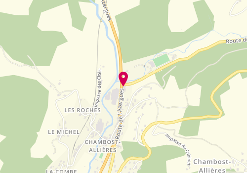 Plan de Auto-école conduite sûre, 20 Route du Stade François Chavant, 69870 Chambost-Allières