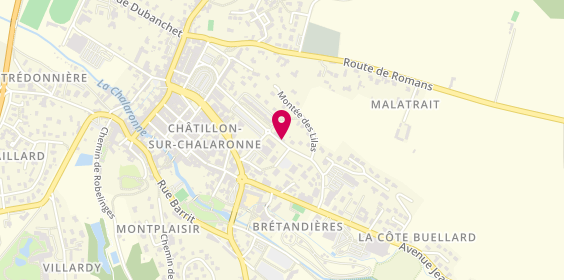 Plan de Aj Lity Auto Ecole Chatillon, 285 avenue Raymond Sarbach, 01400 Châtillon-sur-Chalaronne