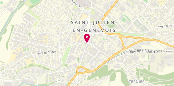 Plan de Ecole de Conduite Genevoise, 8 Grand Rue, 74160 Saint-Julien-en-Genevois