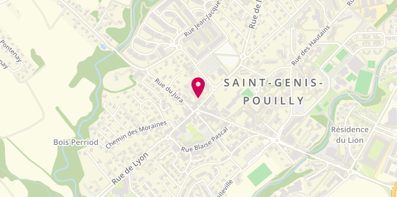 Plan de Auto-Ecole Ikram Pays de Gex, 167 Rue du parc Jean Monnet, 01630 Saint-Genis-Pouilly