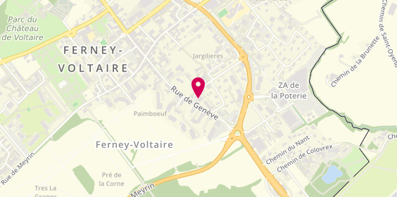 Plan de Auto école KALYAS, 45 Rue de Genève, 01210 Ferney-Voltaire