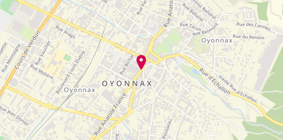 Plan de Ecf Oyonnax, 4 place de la Croix Rousse, 01100 Oyonnax