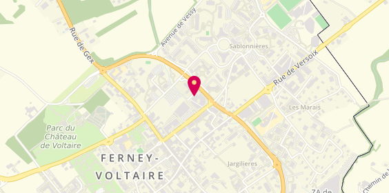 Plan de Ecole de Conduite du Centre d'Aumard, 26 chemin des Mûriers, 01210 Ferney-Voltaire