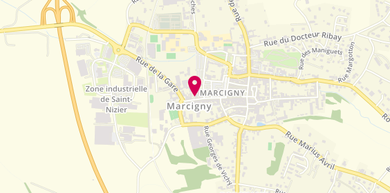 Plan de Ecole de Conduite du Brionnais, 16 Rue des Récollets, 71110 Marcigny