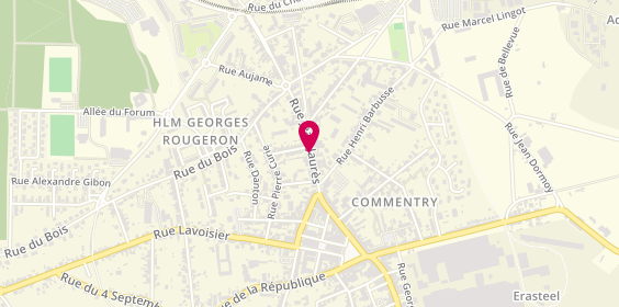 Plan de Ecole de Conduite Francaise en Abrege Ec, 37 Rue Jean Jaurès, 03600 Commentry