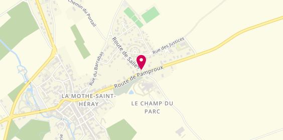 Plan de Route 79, 51 Route de Pamproux, 79800 La Mothe-Saint-Héray