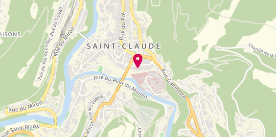 Plan de Auto Ecole du Haut-Jura, 1 place de l'Abbaye, 39200 Saint-Claude