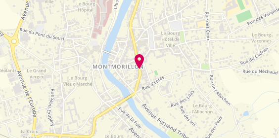 Plan de Auto-école ECF MONTMORILLON, 48 Boulevard de Strasbourg, 86500 Montmorillon