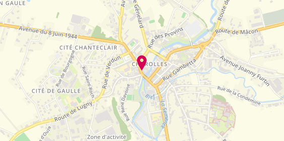Plan de Auto Ecole Champagny, 8 Rue Champagny, 71120 Charolles