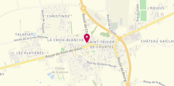 Plan de Auto-Moto Ecole Formul'Ain Agence St Trivier de Courtes, 19 Route de Chalon, 01560 Saint-Trivier-de-Courtes