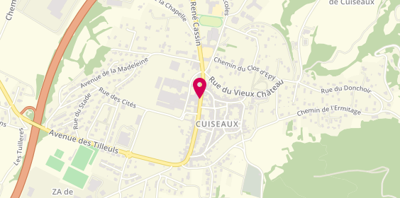 Plan de Auto Ecole de Cuiseaux, 28 Rue Edouard Vuillard, 71480 Cuiseaux