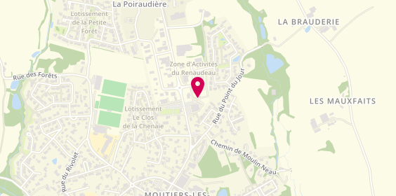 Plan de Auto Ecole Tandem, Zone Artisanale Route de la Roche, 85540 Moutiers-les-Mauxfaits