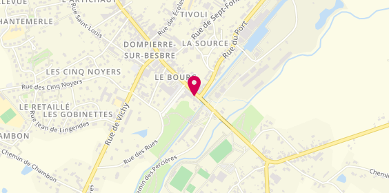 Plan de Auto École de la Besbre, 172 Place Bascule, 03290 Dompierre-sur-Besbre