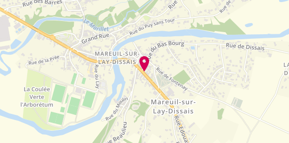 Plan de Ecole de Conduite Dubois, 25 Rue de la Boulaye, 85320 Mareuil-sur-Lay-Dissais