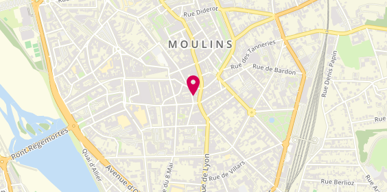 Plan de Ecole de Conduite Bourbonnaise - E, 16 Rue des Minimes, 03000 Moulins