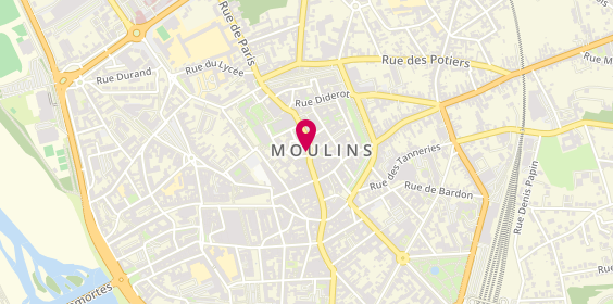 Plan de Ecole de Conduite Voltaire, 1 Pl. De l'Hôtel de Ville, 03000 Moulins