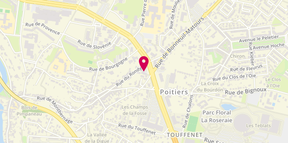 Plan de Auto-école du Pont Neuf, 42 Rue du Rondy, 86000 Poitiers