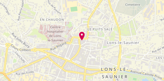 Plan de Traject' Auto - école, 15 place Perraud, 39000 Lons-le-Saunier