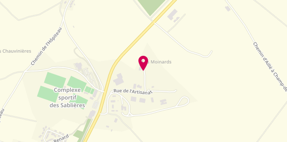 Plan de Auto-école ECF SAINT GEORGES LES BAILLARGEAUX, Zone Artisanale 
Les Moinards, 86130 Saint-Georges-lès-Baillargeaux