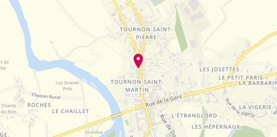 Plan de Auto école du Val de Creuse, 51 Rue de la Mairie, 36220 Tournon-Saint-Martin