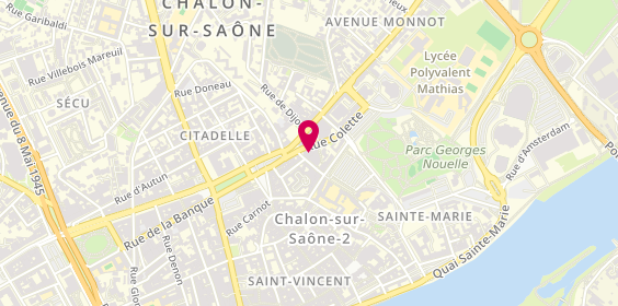 Plan de Auto Ecole Saint Jean des Vignes, 28 Rue de la Motte, 71100 Chalon-sur-Saône