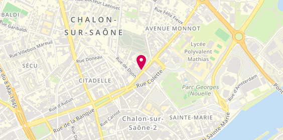Plan de Auto Ecole Poncet, 20 Rue de Belfort, 71100 Chalon-sur-Saône
