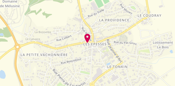 Plan de Ecole de Conduite Apdp, 9 Rue du Puy du Fou, 85590 Les Epesses