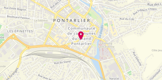 Plan de Auto-Ecole Saint Bénigne, 5 Rue du Chanoine Prenel, 25300 Pontarlier
